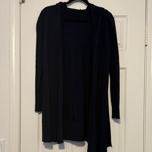Athleta navy Women's Cardigan with hood